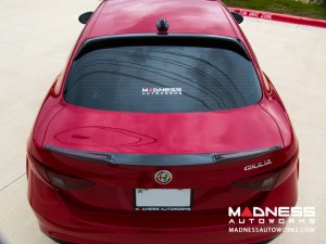Alfa Romeo Giulia Roof Spoiler - Carbon Fiber - Feroce Carbon - Full Size